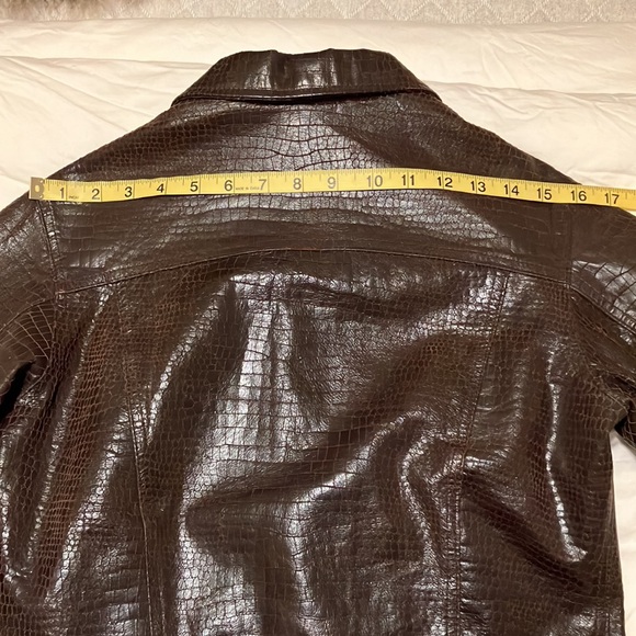 Vintage Jane Doe Collection Embossed Leather Jacket, Sz S - Picture 14 of 15
